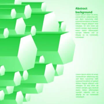 Creative green vector illustration. Stock-Illustration