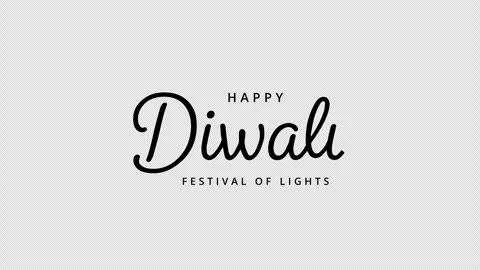 Creative greeting text animation design for Happy Diwali Festival celebration. Stock Footage 317429346