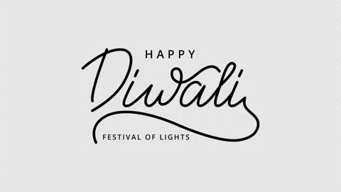 Creative greeting text animation design for Happy Diwali Festival celebration. Stock Footage 317429997