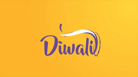 Creative greeting text animation design for Happy Diwali Festival celebration. Stock Footage 317430285