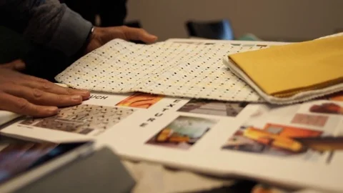 Creative group of designers in a meeting. Stock Footage 72564447