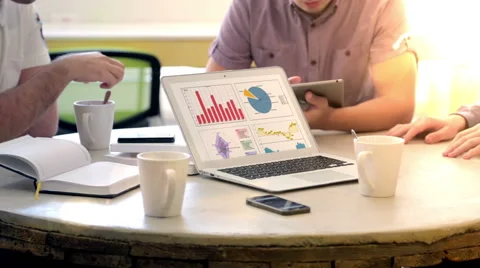 The creative group of young employees working on a new idea. Teamwork Stock Footage 62802636