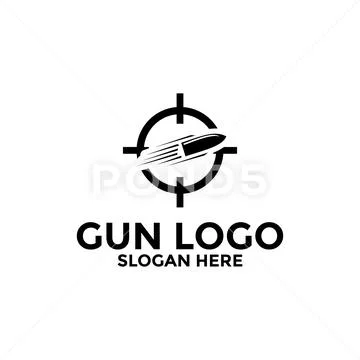 Creative Gun Logo Design. Gun Logo Template. Gun Vector Illustration ...