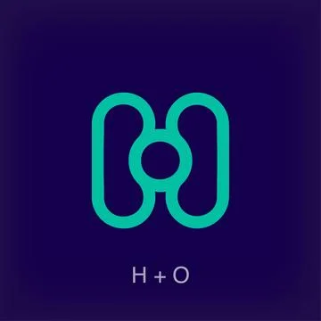 Creative H with letter O combination sign logo. Stock Illustration