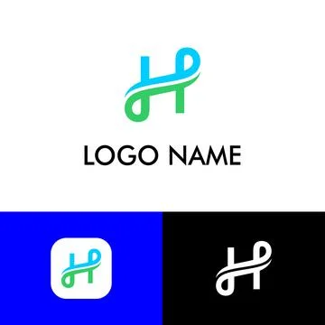 Creative H logo art. イラスト素材