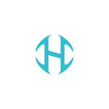 Creative h logo h icon catchy simple h logo Stock Illustration
