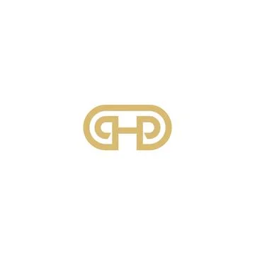 Creative h logo h icon catchy simple h logo Stock Illustration