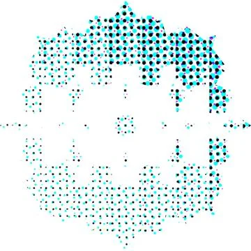 Creative Halftone Surface Elements for Print and Digital Applications Stock Illustration