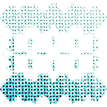 Creative Halftone Surface Elements for Print and Digital Applications Illustrazione stock