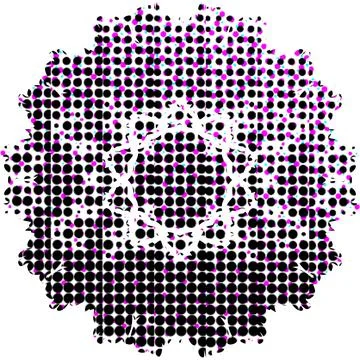 Creative Halftone Surface Elements for Print and Digital Applications Stock Illustration
