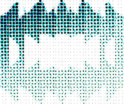 Creative Halftone Surface Elements for Print and Digital Applications Stock Illustration