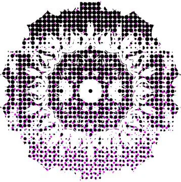 Creative Halftone Surface Elements for Print and Digital Applications Stock Illustration