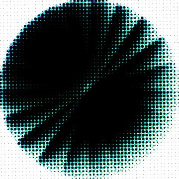 Creative Halftone Surface Elements for Print and Digital Applications Stock Illustration
