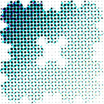 Creative Halftone Surface Elements for Print and Digital Applications Stock Illustration
