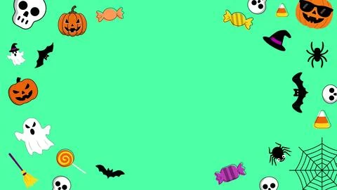 Creative Halloween border background  Stock Illustration