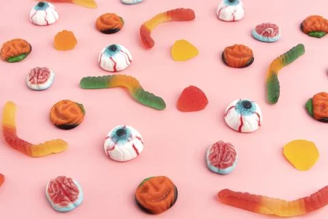 The Creative halloween elements assortment Stock Photos