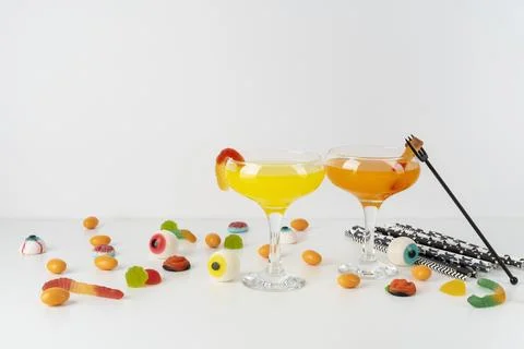 The Creative halloween elements assortment Stock Photos