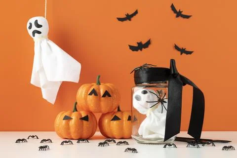 The Creative halloween elements assortment Stock Photos