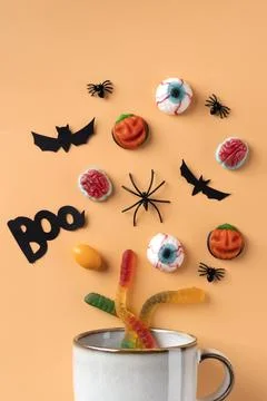 The Creative halloween elements assortment Stock Photos