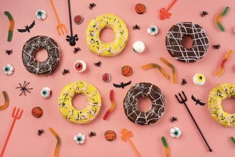 The Creative halloween elements assortment Stock Photos