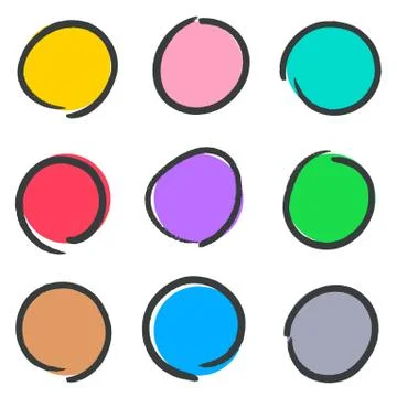 Creative hand drawn web buttons Иллюстрация