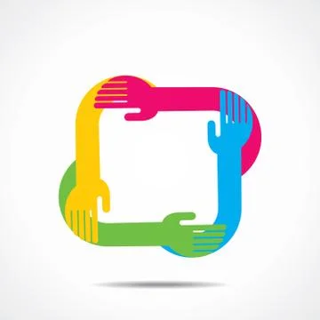 Creative hand icon Stock Illustration