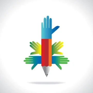 Creative hand Stock Illustration