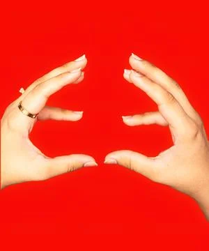 Creative Hand Position for Modern Product Mockups or burger holding hand ge.. Stock-Fotos
