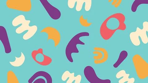 Creative handdrawn blob background Stock Illustration