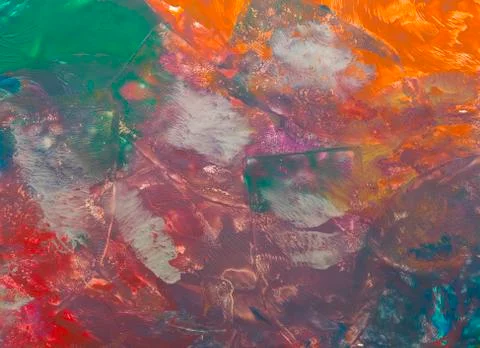 Creative, handmade, artistic background painted on paper with different color Stock Photos