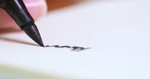 Creative handwriting practice session home office tutorial cozy environment 動画素材 312928709