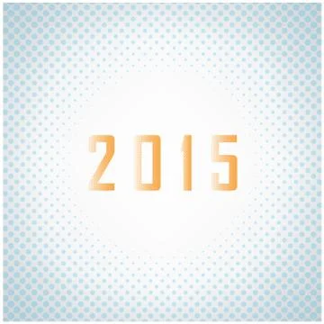 Creative happy new year 2015 text design Stock Illustration