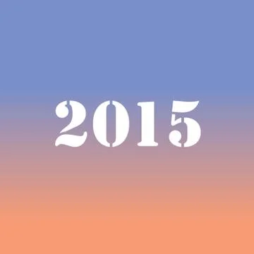 Creative happy new year 2015 design Stock Illustration