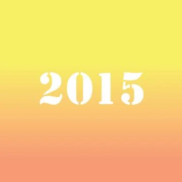 Creative happy new year 2015 design Stock Illustration