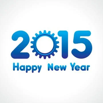 Creative happy new year 2015 design stock vector Stock Illustration