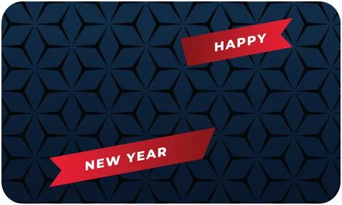 Creative of happy new year on abstract background Illustrazione stock