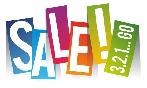 Creative Hard Dicount Sale Stock Illustration