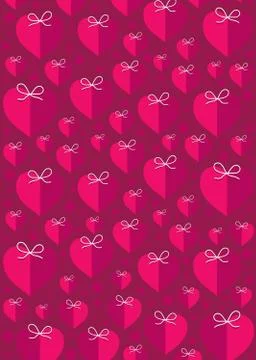Creative heart shape pattern background Stock-Illustration