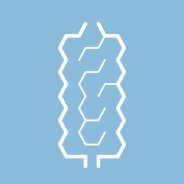 Creative hexagon maze Stockillustratie