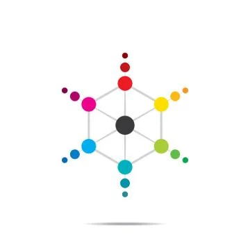 Creative hexagonal or isometric icon design concept vector Stock Illustration