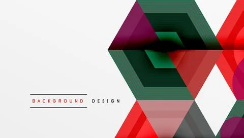 Creative hexagons geometric shapes design Stock Illustration