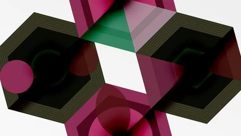 Creative hexagons geometric shapes design Stock Illustration