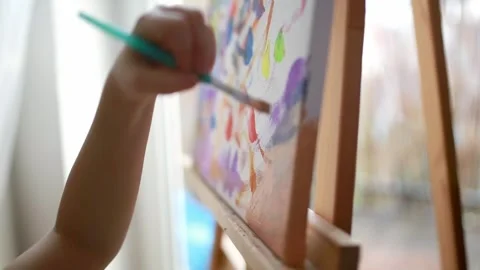 Creative hobby for children. Stock Footage 300981277