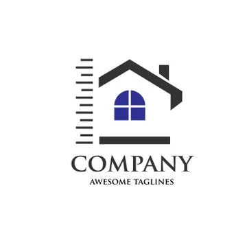 Creative home design projects. Real estate Stock Illustration