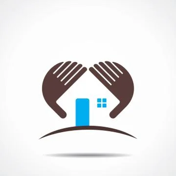 Creative home icon design Stock Illustration