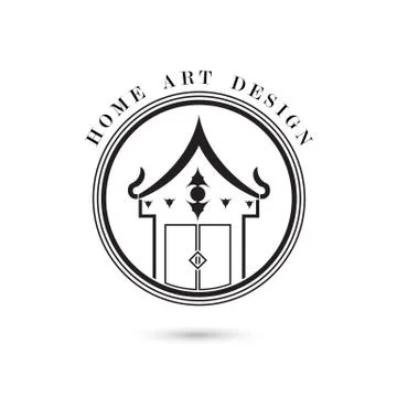 Creative home icon vector logo design template. Stock Illustration