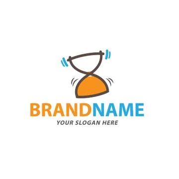 Creative hourglass logo design vector illustration Stock Illustration