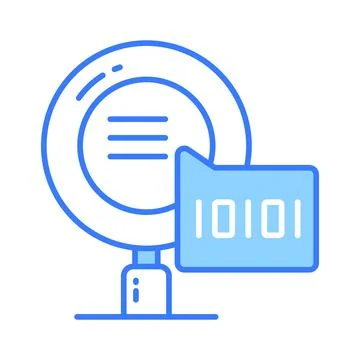 Creative icon of binary search in modern style, ready to use vector 스톡 일러스트