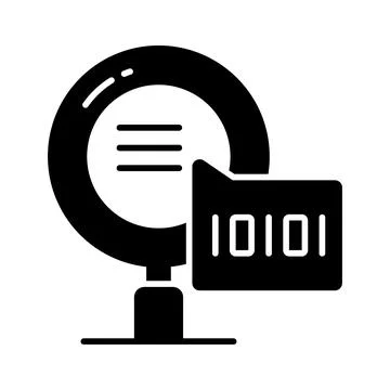 Creative icon of binary search in modern style, ready to use vector Stock Illustration