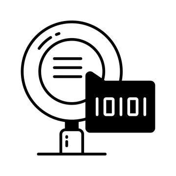 Creative icon of binary search in modern style, ready to use vector 스톡 일러스트
